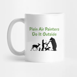 Plein Air Painters Do It Outside - Dark Art Mug